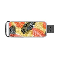 Tropical Seamless Pattern With Exotic Palm Leaves Portable Usb Flash (two Sides) by Vaneshart