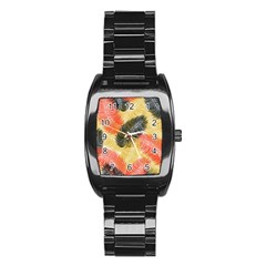 Tropical Seamless Pattern With Exotic Palm Leaves Stainless Steel Barrel Watch by Vaneshart