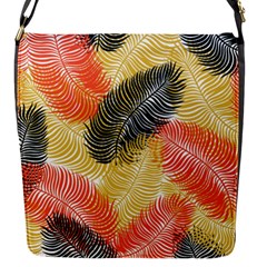 Tropical Seamless Pattern With Exotic Palm Leaves Flap Closure Messenger Bag (s) by Vaneshart