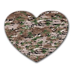 Fabric Camo Protective Heart Mousepads