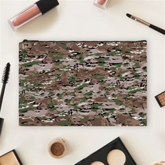 Fabric Camo Protective Cosmetic Bag (large)