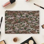 Fabric Camo Protective Cosmetic Bag (Large) Front