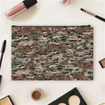 Fabric Camo Protective Cosmetic Bag (Large) Back