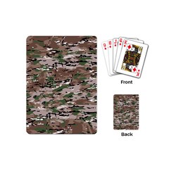 Fabric Camo Protective Playing Cards Single Design (mini)