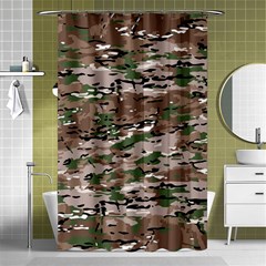 Fabric Camo Protective Shower Curtain 48  X 72  (small) 