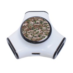 Fabric Camo Protective 3-port Usb Hub by HermanTelo