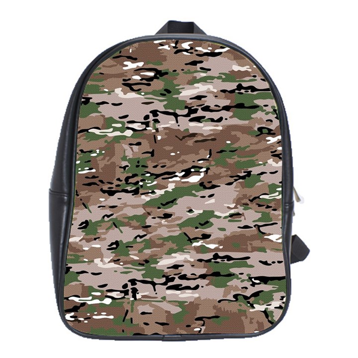 Fabric Camo Protective School Bag (XL)