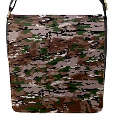 Fabric Camo Protective Flap Closure Messenger Bag (s)