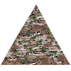 Fabric Camo Protective Wooden Puzzle Triangle