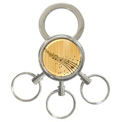 Background Music Nuts Sheet 3-ring Key Chain by Mariart