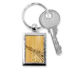 Background Music Nuts Sheet Key Chain (rectangle) by Mariart