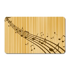 Background Music Nuts Sheet Magnet (rectangular) by Mariart