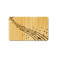 Background Music Nuts Sheet Magnet (name Card) by Mariart