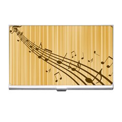 Background Music Nuts Sheet Business Card Holder by Mariart