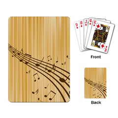 Background Music Nuts Sheet Playing Cards Single Design (rectangle) by Mariart