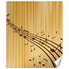 Background Music Nuts Sheet Canvas 8  X 10  by Mariart