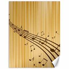 Background Music Nuts Sheet Canvas 12  X 16  by Mariart