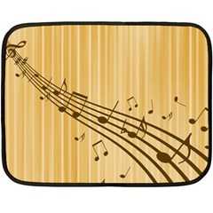 Background Music Nuts Sheet Double Sided Fleece Blanket (mini)  by Mariart