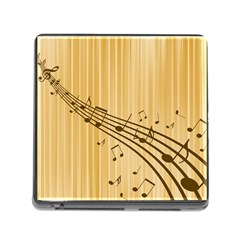 Background Music Nuts Sheet Memory Card Reader (square 5 Slot) by Mariart