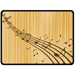 Background Music Nuts Sheet Fleece Blanket (large)  by Mariart