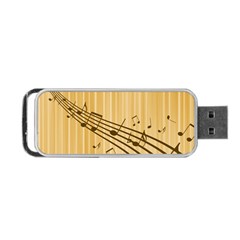 Background Music Nuts Sheet Portable Usb Flash (one Side) by Mariart