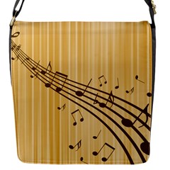 Background Music Nuts Sheet Flap Closure Messenger Bag (s) by Mariart