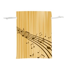 Background Music Nuts Sheet Lightweight Drawstring Pouch (m)