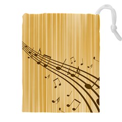 Background Music Nuts Sheet Drawstring Pouch (5xl)