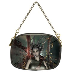 Awesome Fantasy Women With Helmet Chain Purse (one Side) by FantasyWorld7