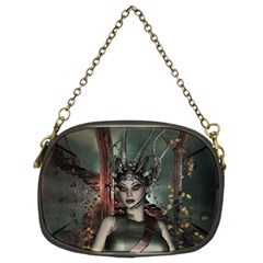 Awesome Fantasy Women With Helmet Chain Purse (two Sides) by FantasyWorld7