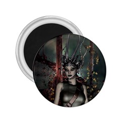 Awesome Fantasy Women With Helmet 2 25  Magnets