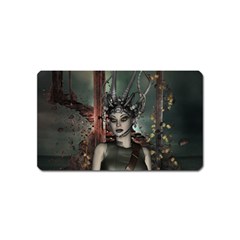 Awesome Fantasy Women With Helmet Magnet (name Card) by FantasyWorld7