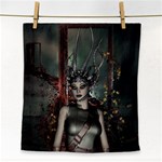 Awesome Fantasy Women With Helmet Face Towel Front