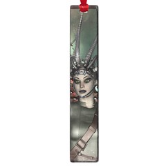 Awesome Fantasy Women With Helmet Large Book Marks by FantasyWorld7