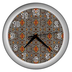 Nr 9 Wall Clock (silver) by ArtworkByPatrick