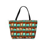 Bluegreen Pumpkins Classic Shoulder Handbag Back