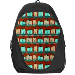 Bluegreen Pumpkins Backpack Bag by bloomingvinedesign