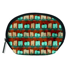 Bluegreen Pumpkins Accessory Pouch (medium) by bloomingvinedesign