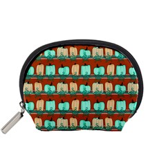 Bluegreen Pumpkins Accessory Pouch (small) by bloomingvinedesign