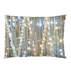 String Of Lights Christmas Festive Party Pillow Case by yoursparklingshop