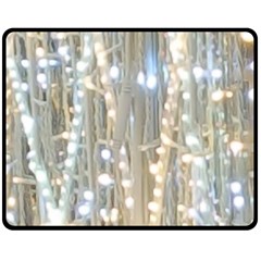 String Of Lights Christmas Festive Party Fleece Blanket (medium)  by yoursparklingshop