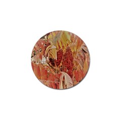 Autumn Colors Leaf Leaves Brown Red Golf Ball Marker