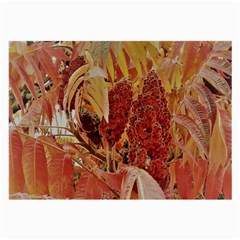 Autumn Colors Leaf Leaves Brown Red Large Glasses Cloth (2 Sides)