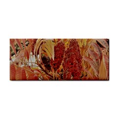 Autumn Colors Leaf Leaves Brown Red Hand Towel