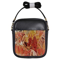 Autumn Colors Leaf Leaves Brown Red Girls Sling Bag