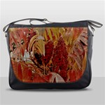 Autumn Colors Leaf Leaves Brown Red Messenger Bag Front