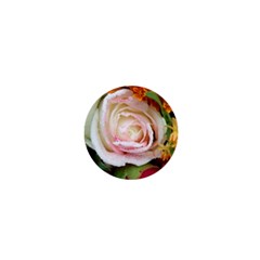 Floral Bouquet Orange Pink Rose 1  Mini Buttons by yoursparklingshop