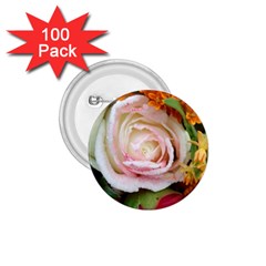 Floral Bouquet Orange Pink Rose 1 75  Buttons (100 Pack)  by yoursparklingshop