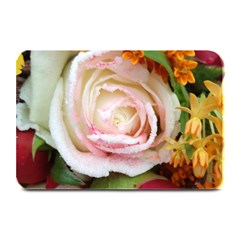 Floral Bouquet Orange Pink Rose Plate Mats by yoursparklingshop