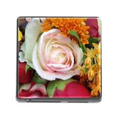 Floral Bouquet Orange Pink Rose Memory Card Reader (square 5 Slot) by yoursparklingshop